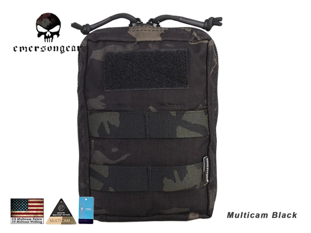 Emersongear 18*12,5*7 см Универсальный Чехол Molle Военная нейлоновая Боевая Экипировка EM9287 мультикам черный