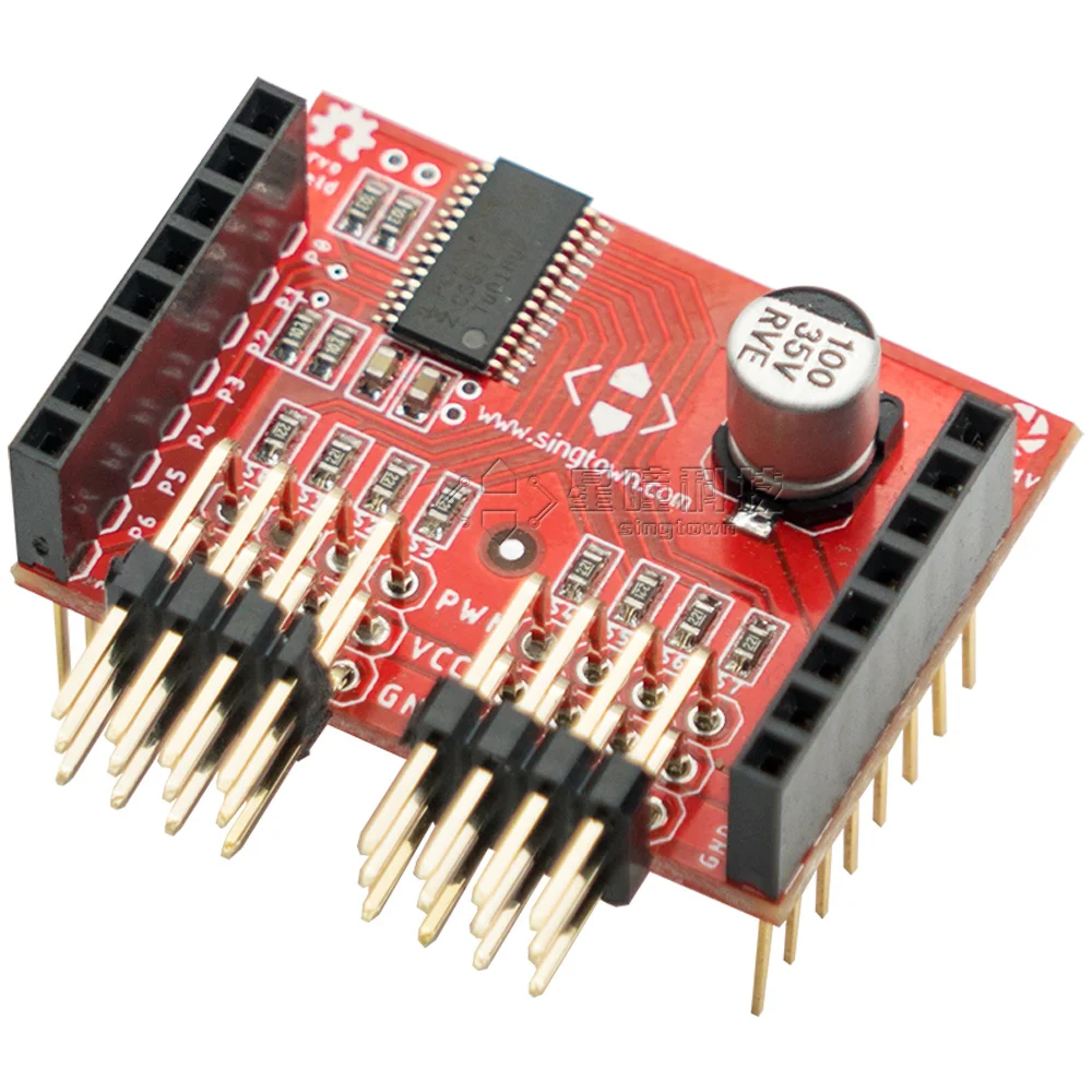 

OpenMV3 4 2 M7M4 Servo Drive Expansion Board Pca9685 8-Channel PWM I2C Interface