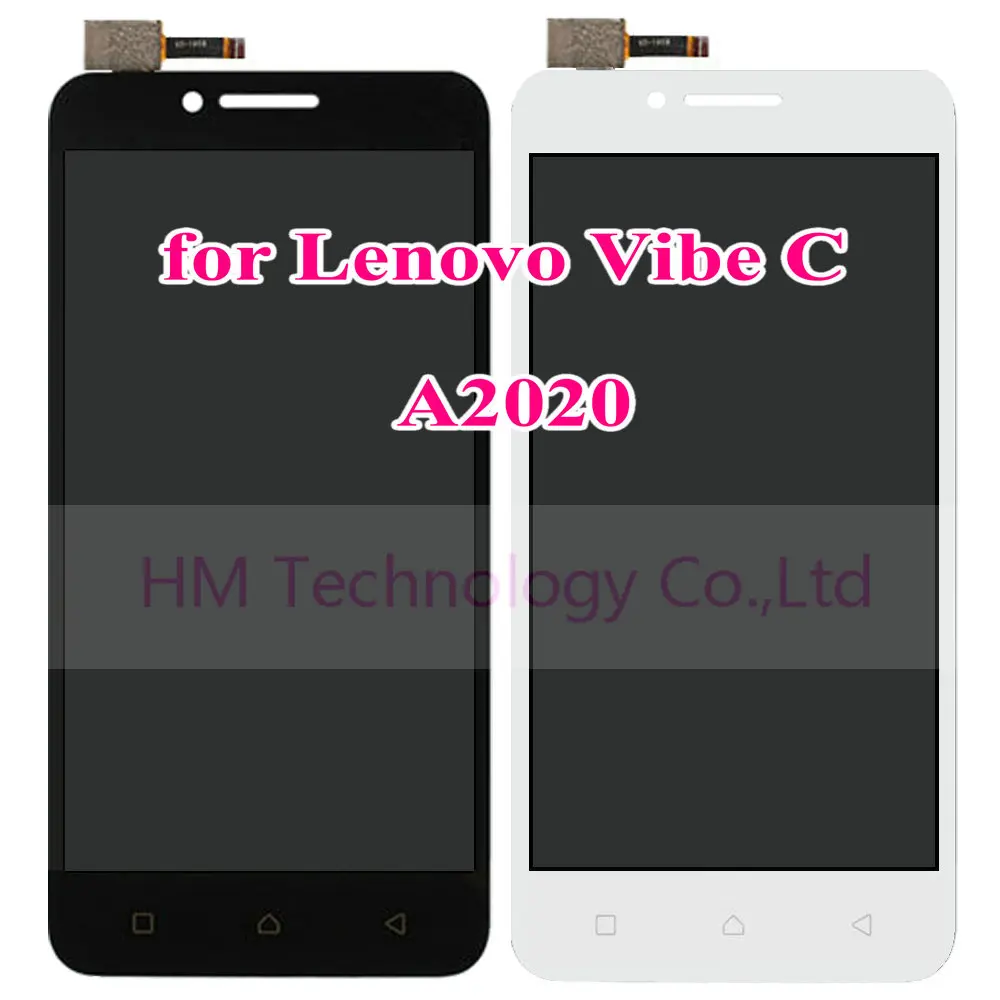5 0 Black LCD TP for Lenovo Vibe C A2020 A2020a40 LCD Display Touch Screen Digitizer