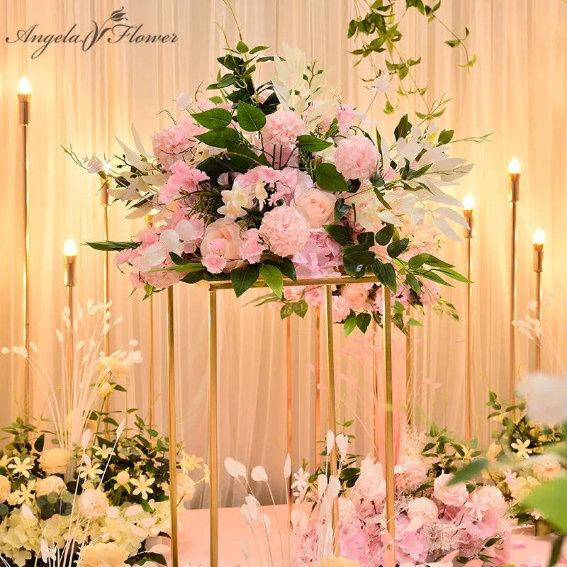 

Artificial flower pompom 40 cm table centerpiece ball decor wedding backdrop silk flower ball road lead floral bouquet wall rose