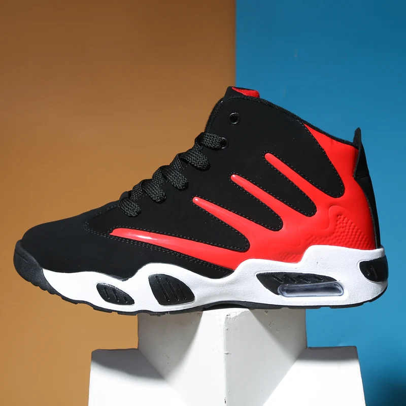 2018 Spring & Autumn New Style High Top Mens Basketball Shoes Air Cushioning Outdoor Sport Shoes for Students Teen Boys Sneakers 2018 Spring & Autumn New Style High Top Mens Basketball Shoes Air Cushioning Outdoor Sport Shoes for Students Teen Boys Sneakers