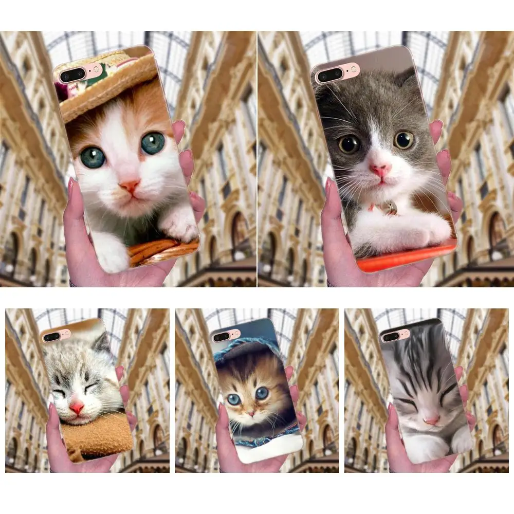 Мягкий силиконовый чехол для Samsung Galaxy Note 5 8 9 S3 S4 S5 S6 S7 S8 S9 S10 mini Edge Plus Lite Black Cute Cat Face Diy