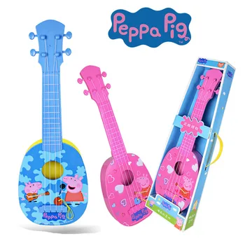 

New Genuine Peppa Pig George Children Musical Instruments Ukulele Guitar Education Toy Gifts for Kids Birthday Gift Three Size