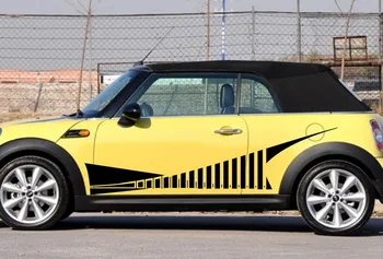 

Car Stripes Cross 80'' Door Decals for MINI Vinyl Motor Stickers ZC886