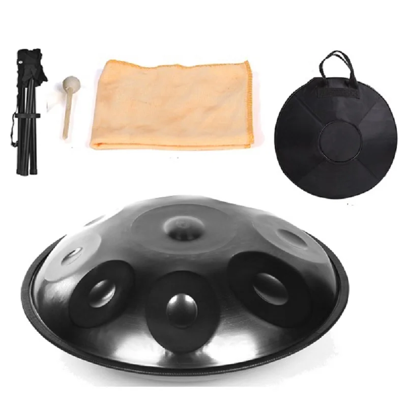 

HandPan instrument steel tongue drum professional level street art hand drum totally Hand-made alloy Hang Drum Handpan drum case