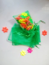 2000 unids Hierba verde del regalo del organza bolsas 20×30 cm bolsos de fiesta para las mujeres evento casarse Con Cordón bolsa de La Joyería pantalla Bolsa de accesorios de bricolaje