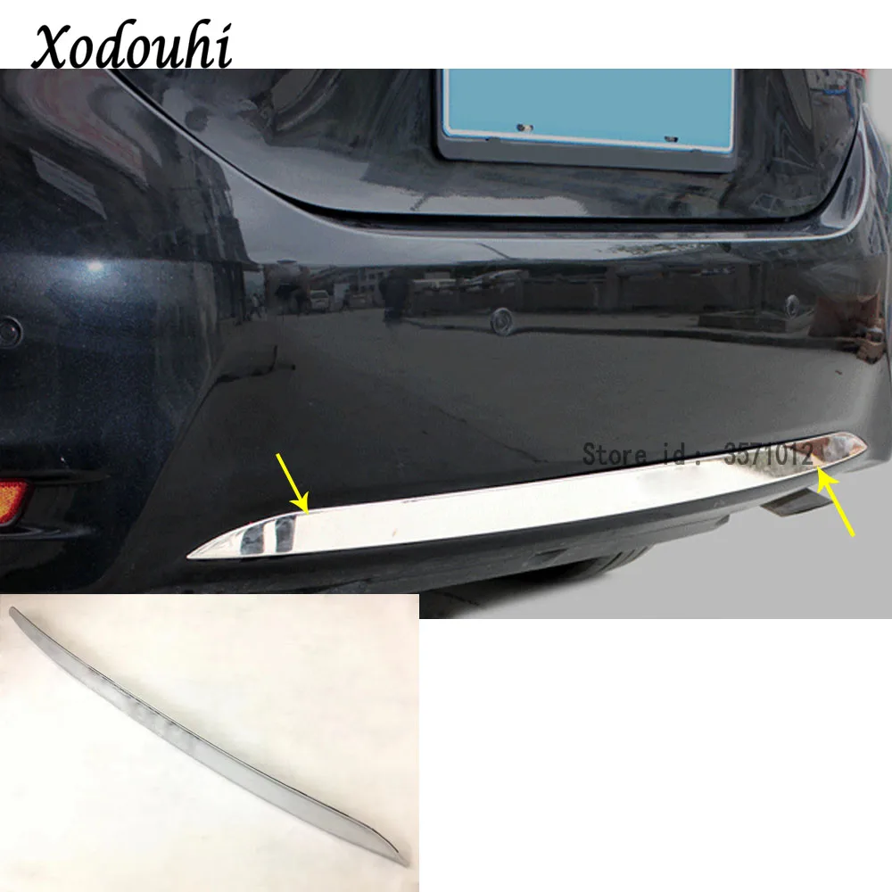 

For Toyota Corolla Altis 2014 2015 2016 car body cover bumper Stainless trim rear back tail bottom hoods panel 1pcs