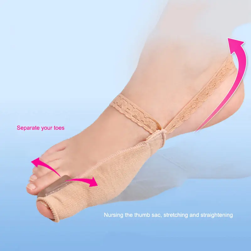 

1 Pair Hallux Valgus Corrector Orthotics Belt Bone Thumb Socks Bunion Pedicure Feet Care For Women Men L S Size HB88