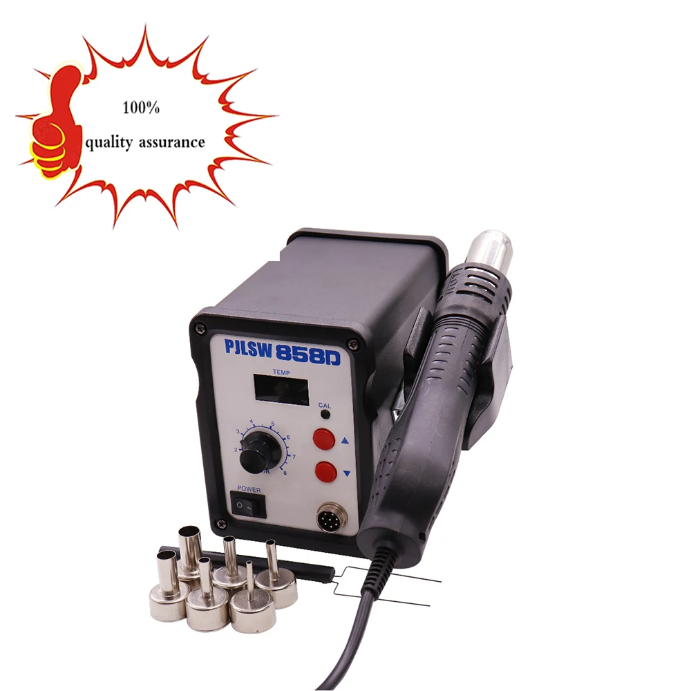 PJLSW Hot Air Gun 700W ESD Soldering Station LED Digital Heat Gun Desoldering Station 858D Solder Blowser hot air rework station