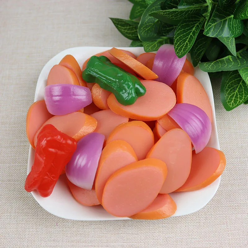 Artificial Foods Vegetables Simulation Ham Sausage Sliced Sausage Hot Dog Dachshund Model Simulation Food Slice Model Dishware food model food photography props
