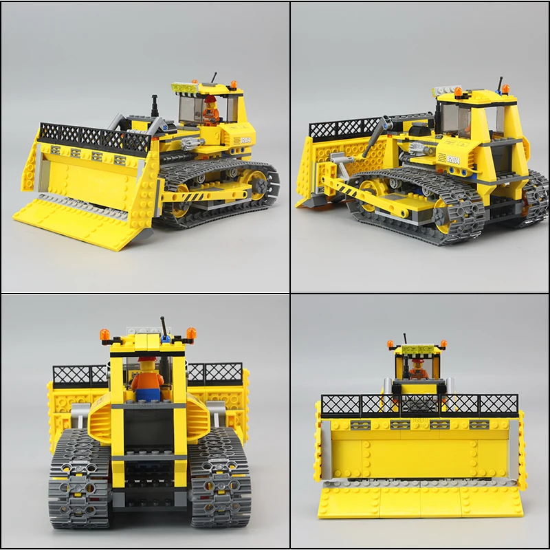 Legoed technic toy 7685 City Construction Bulldozer Small Dozer Model Car Building Block Brick Legoing Toy Christmas Gift Legoed technic toy 7685 City Construction Bulldozer Small Dozer Model Car Building Block Brick Legoing Toy Christmas Gift