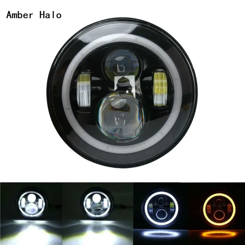 7INCH AMBER LED HEADLIGHT