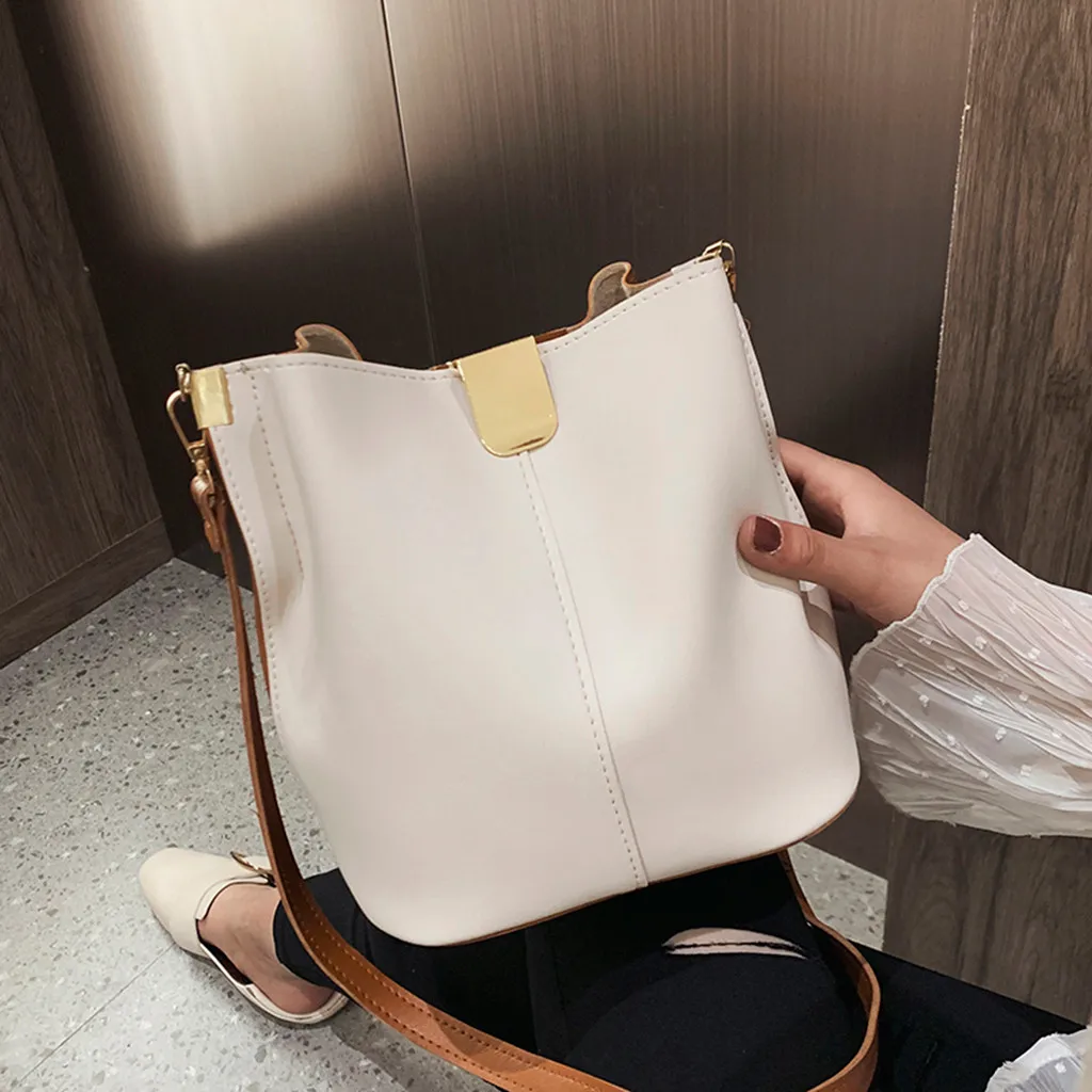 35# топ сумки из коровьей кожи для женская дизайнерская сумка бренд письмо C через плечо цепь Роскошная коровья кожа сумка на плечо - Цвет: White
