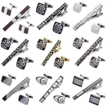 High quality tie clip Cufflinks suit 14 styles of hexagonal design brand men’s wedding jewelry Tie Shirt Cufflinks tie clip