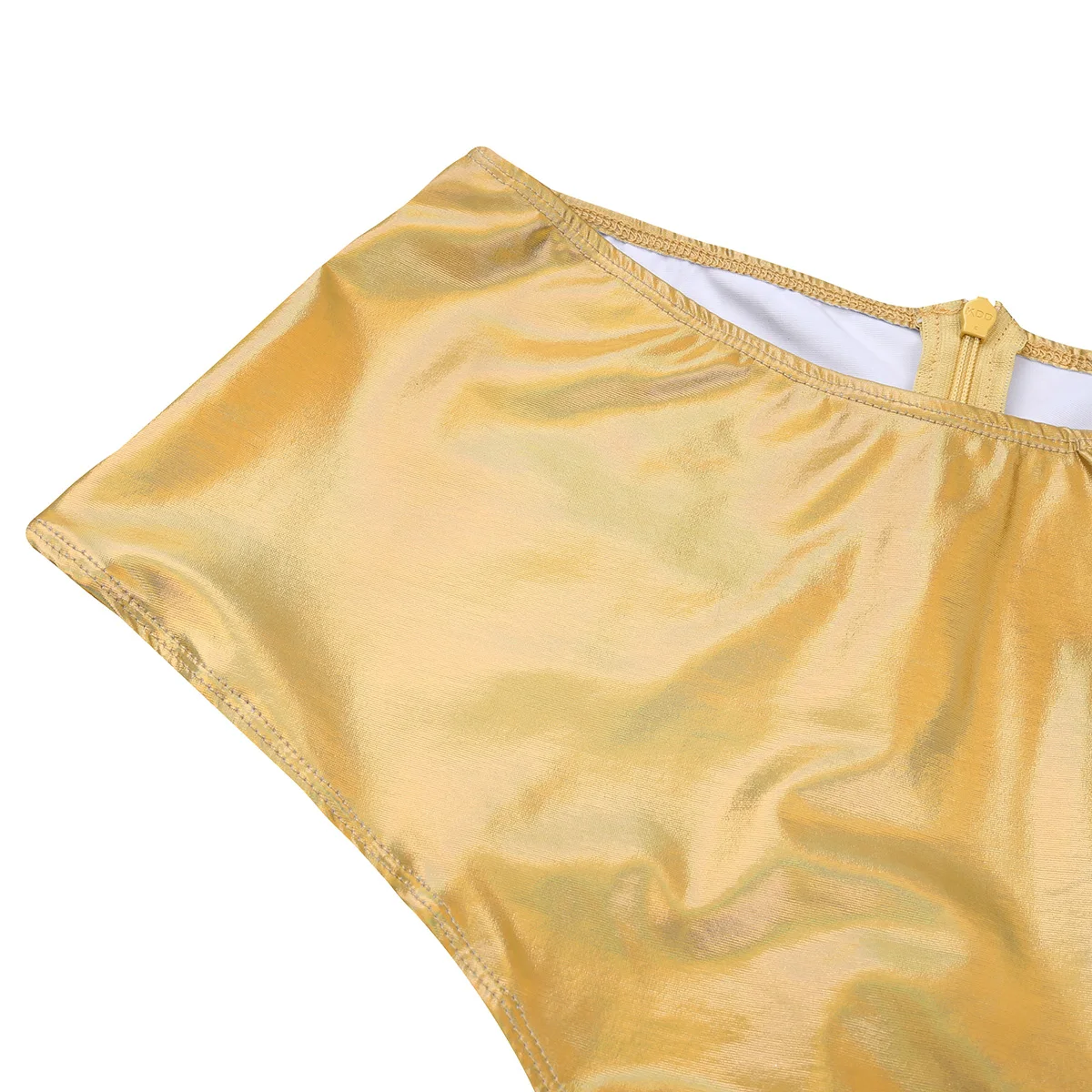 Iiniim женские блестящие трусики с металлической молнией сзади, шорты с высокой талией, сексуальное Клубное белье, Femme Pole танцевальное белье