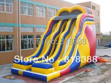 

big inflatabe slide palm tree slide inflatable water slide