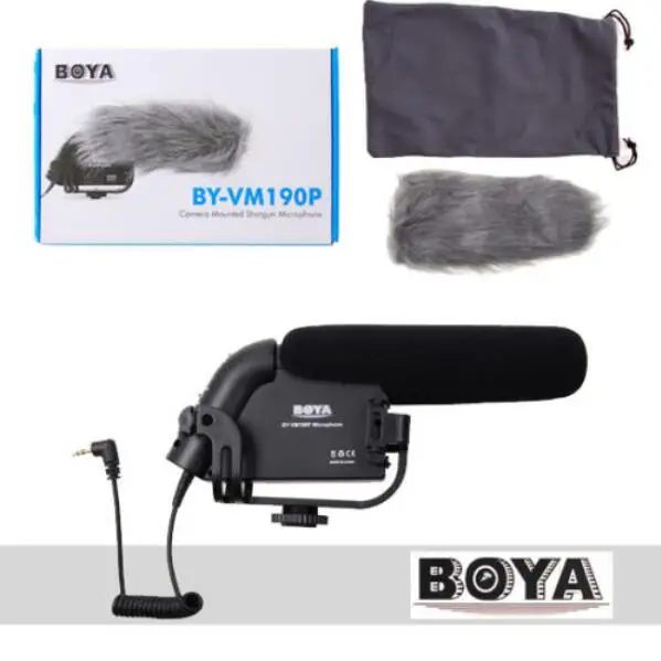 

BOYA BY-VM190P DSLR microphone with Windshield For DSLR video cameras