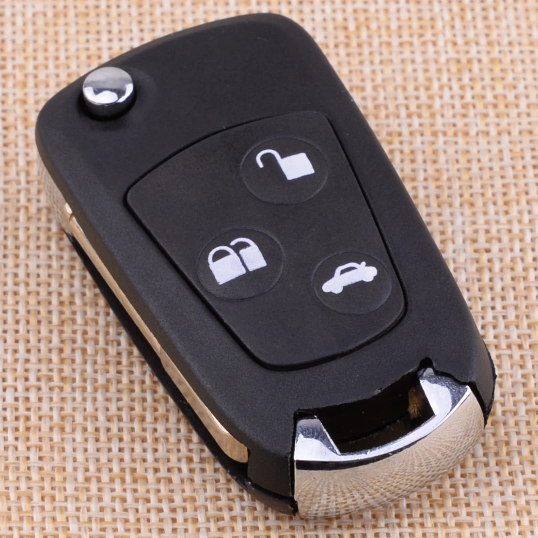

CITALL 3 Buttons Flip Folding Car Remote Key Shell Cover Case Blank Refit Fit for Ford Focus Fiesta Ka Mondeo Transit Connect