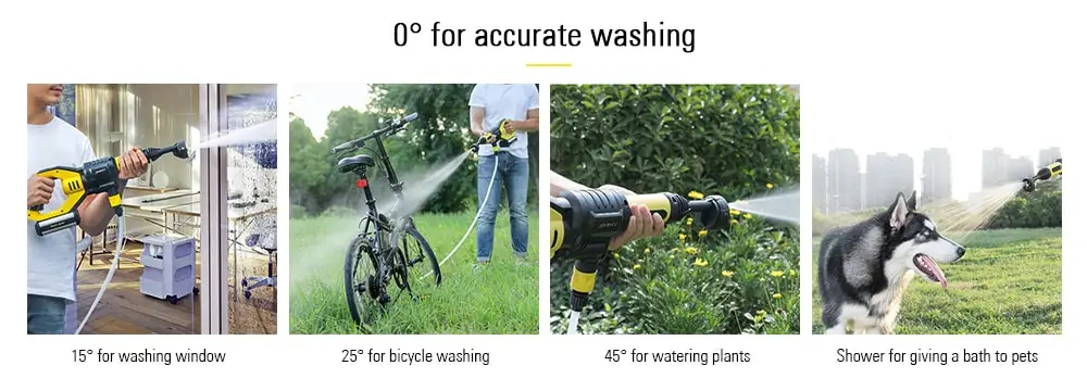 Jimmy JW31 Powerful Handheld Rechargeable Flush Gun Cleaning Tool from Xiaomi Youpin- Multi-A 220V EU Plug