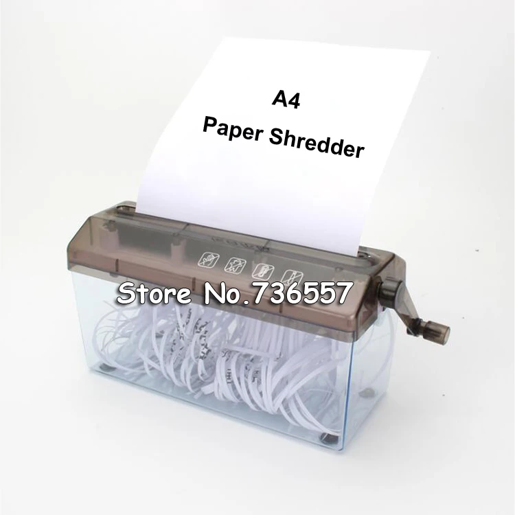 A4 9" inch Shredder Manual Hand Paper Shredders Document File Handmade