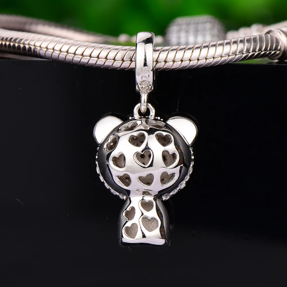 RainMarch Silver Panda Pendant Fits Pandora Charms Bracelets 925 Silver Original Authentic Charms Beads for Bracelets & Bangles (2)