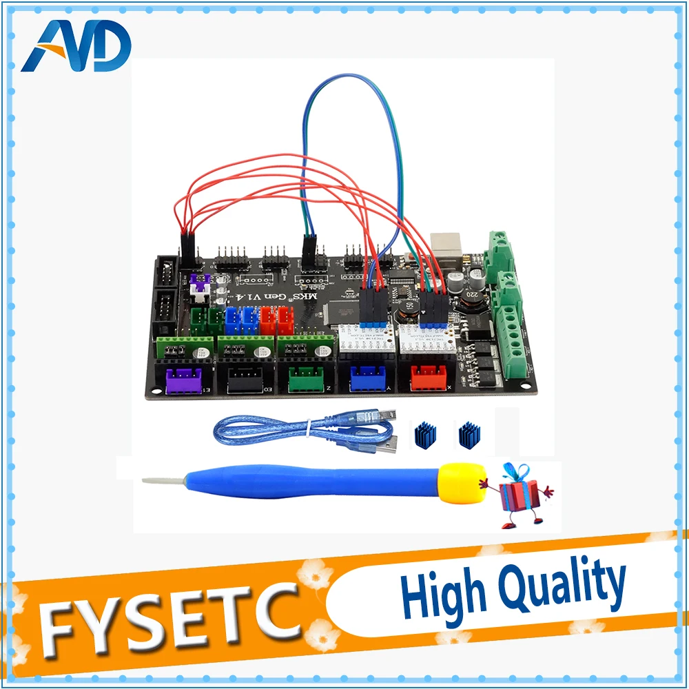 

1pc 4 layers PCB controller board Gen V1.4 integrated mainboard compatible Ramps1.4/Mega2560 R3 With 2pcs TMC2130 V1.1 Set
