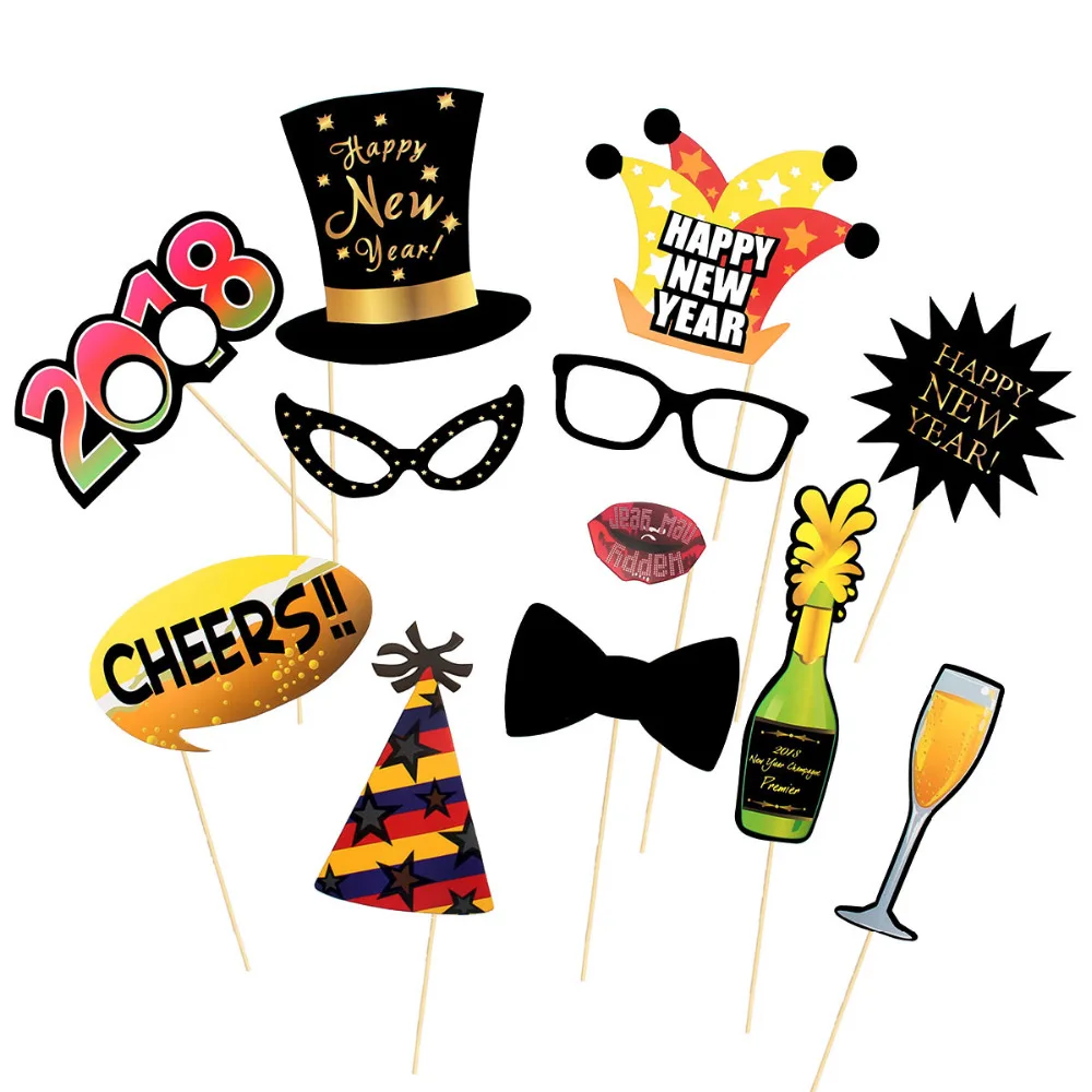 Selamat Tahun Baru 2018 12 32 Pieces Lincaier Photo Booth Props Selamat Tahun Baru 2018 12 32 Pieces Lincaier Photo Booth Props