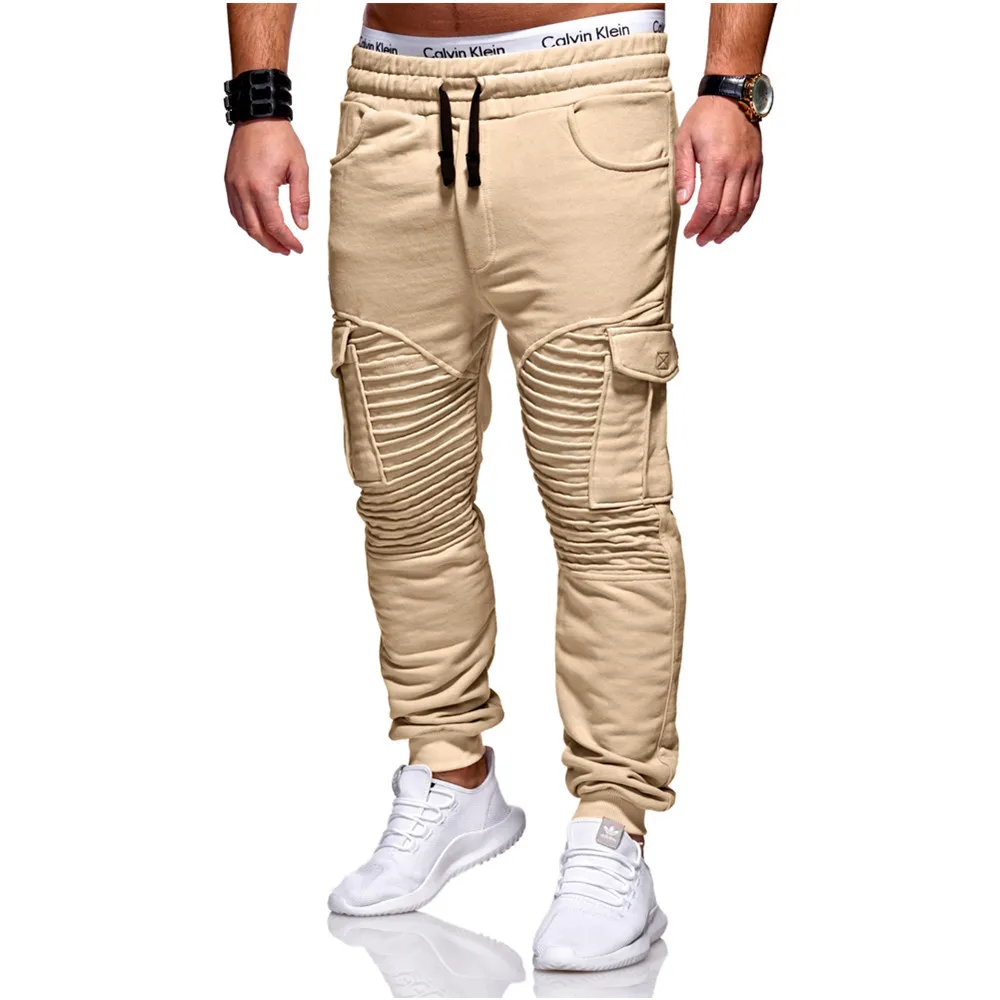 Homens joggers calças de suor calças casuais