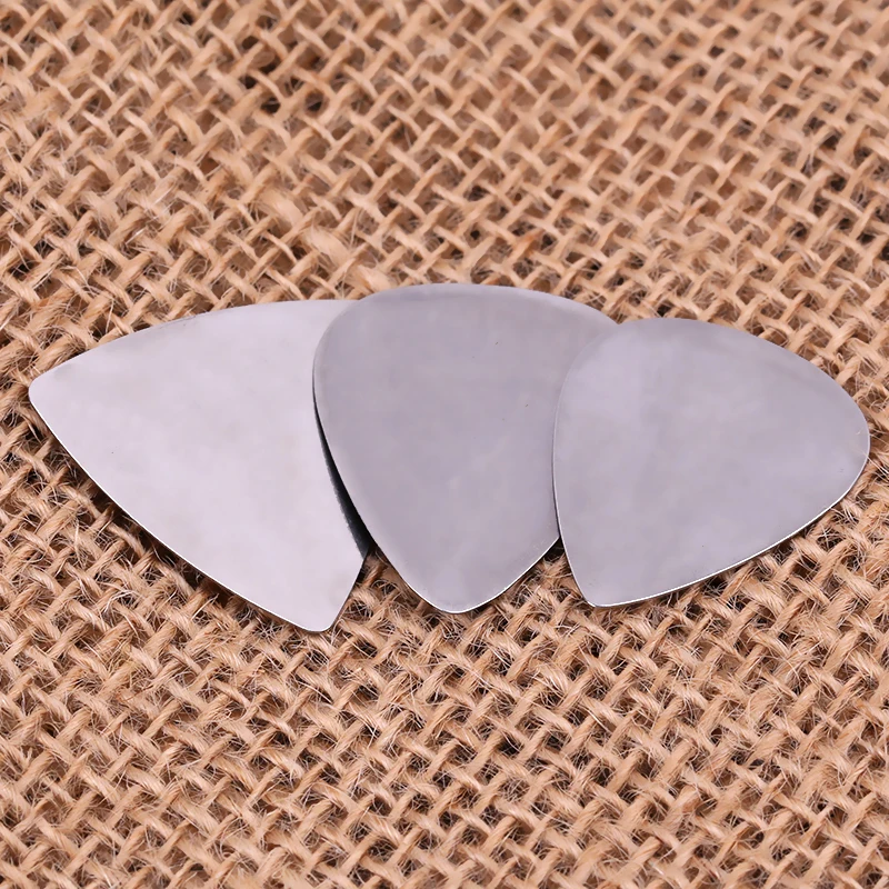 100pcs/Lot 0.3mm Stainless Steel Metal Electric Guitar Bass Picks
