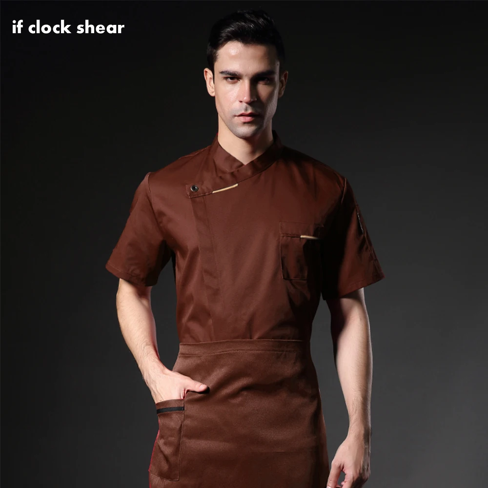 

New Unisex Short &Long Sleeve Catering Breathable Chef Jackets Cafe Bakery Waiter Work Uniforms Kitchen Coats Restaurant Uniform