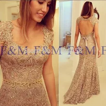 2016 einbau Sexy Lady New Fashion Classic Meerjungfrau Schlüsselloch zurück Flügelärmeln Spitze Top Qualität Bodenlangen Pageant Abendkleid kleider
