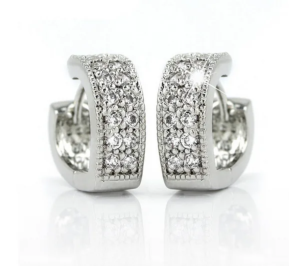 H: HYDE чудесный и прекрасный дизайн 1 пара Серебристый блестящий цвет женские серьги-кольца в подарок сердце серебряные ювелирные изделия для женщин Femme