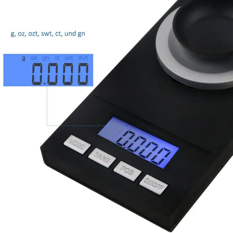 

2018 Digital Milligrams 50 x 0.001g Mini LCD Display Digital Jewelry Pocket Digital Scales psw0706