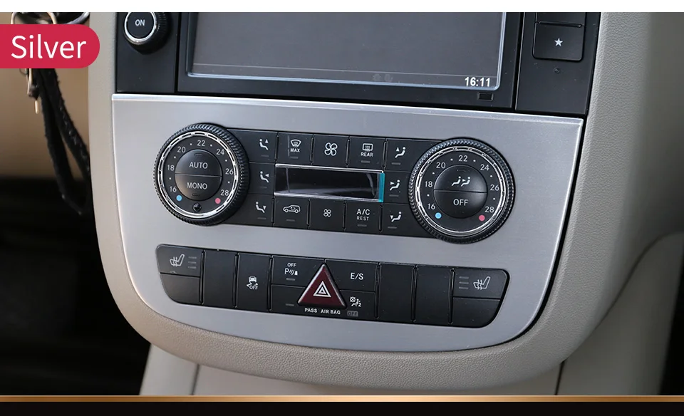 CD Панель наклейки для Mercedes Benz R300 R320 R350 R400 класса 2010- декоративная рамка для Центральной приборной панели декоративный кожух аксессуары