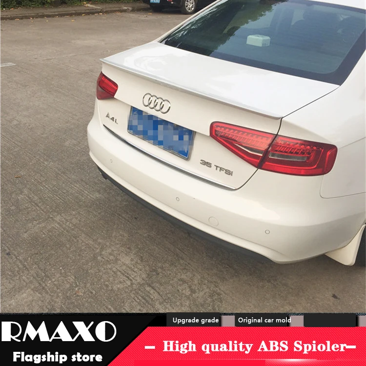 

For AUDI A4 Spoiler 2014-2016 AUDI A4 High Quality ABS Material Car Rear Wing Primer Color Rear Spoiler