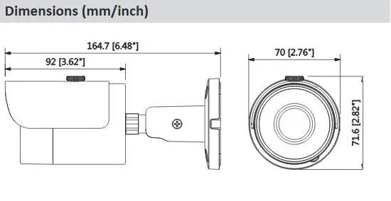 IPC-HFW1230S Dimension