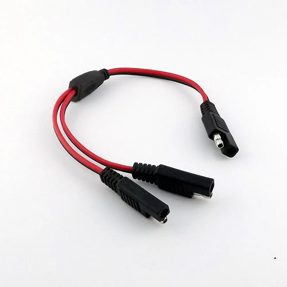 

1x Battery Tender SAE to Dual SAE Male Plug DC Power Automotive Connector Adapter 18AWG Y Splitter Cable 30cm