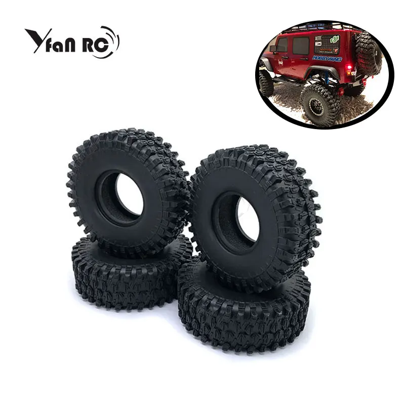 

4PCS 120MM 1.9" Rubber Rocks Tyres / Wheel Tires for 1:10 RC Rock Crawler Axial SCX10 90047 RC4WD D90 D110 TF2 TRX-4 F69BP