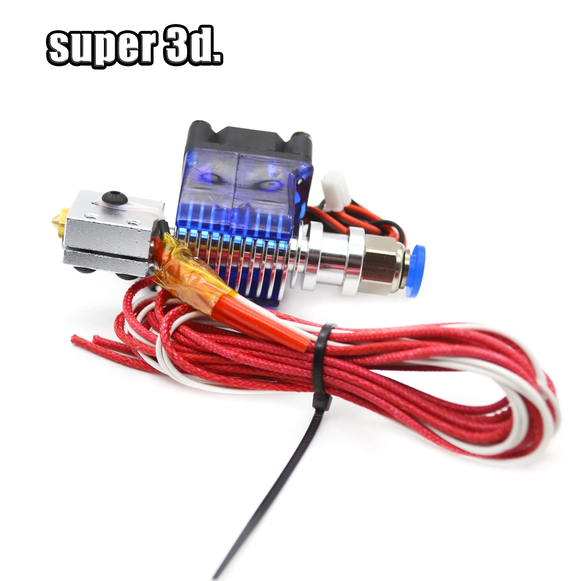 3D طابعة جميع المعادن بركان J-رئيس Hotend عن بودين الطارد مع واحدة التبريد مروحة ل 1.75 مللي متر 0.6 مللي متر فوهة القطر