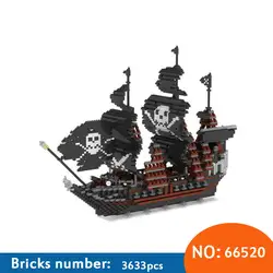 66520 diamond Конструкторы 3D пиратский корабль модель DIY строительный кирпич Пластик Corsair лодка Аукцион Рисунок Juguetes Игрушечные лошадки мальчик