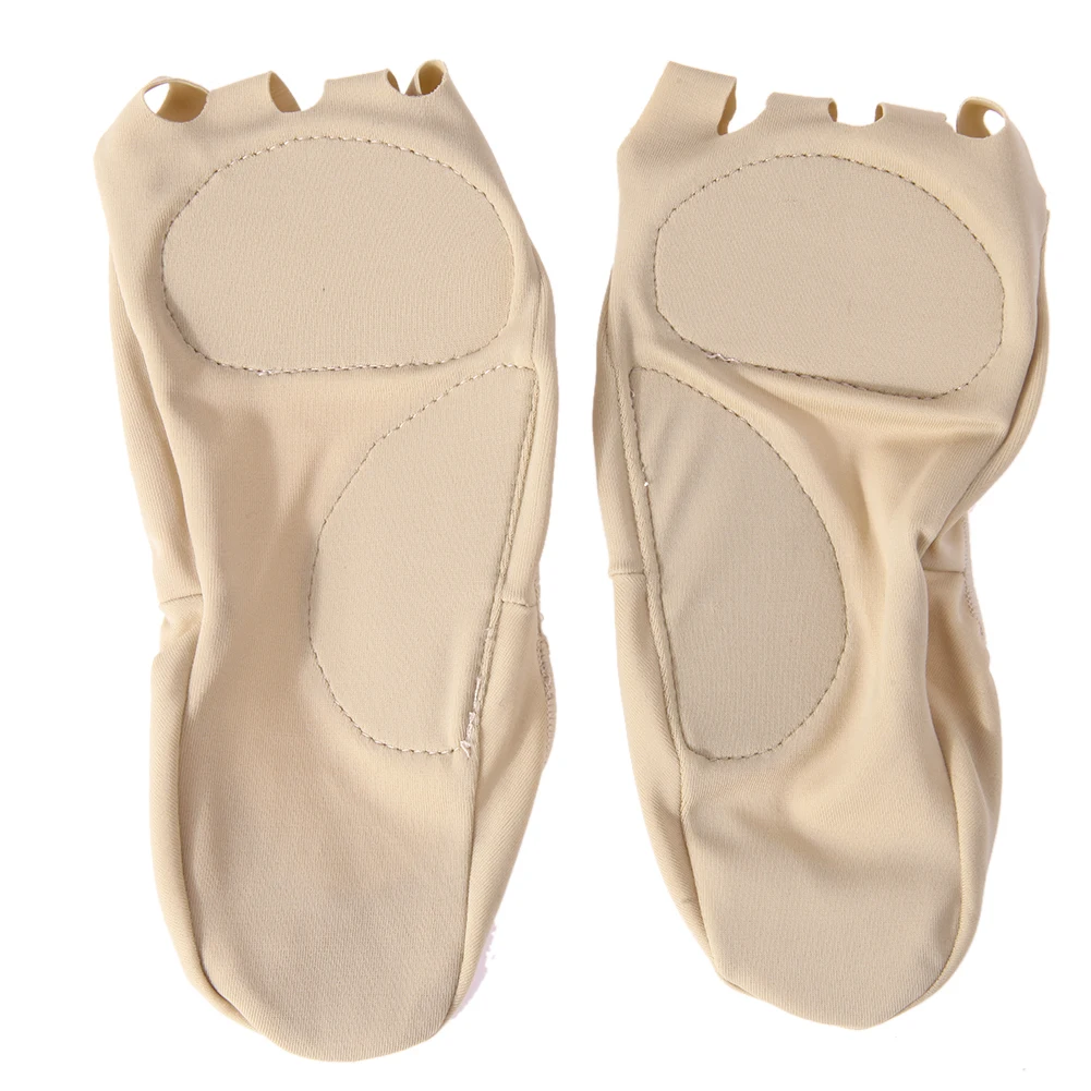 1 par de calcetines de Punta abierta de cinco agujeros X/O tipo Corrector de pierna arco cojín dedos de los pies calcetín separado Anti- calcetines ortopédicos de masaje de pies deslizantes