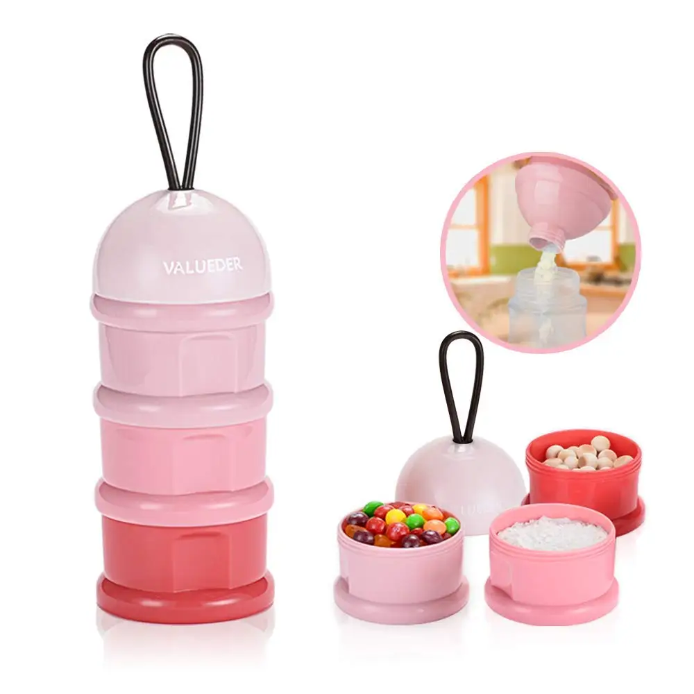 3-Слои Портативный маленьких контейнер для сухого молока ребенок закуски конфеты контейнер для хранения еды коробка удобны для
