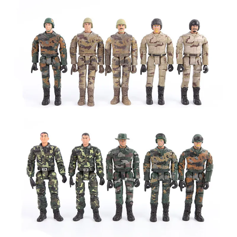 

1PCS random Starz Army Navy Airman Soldiers Military Model Toy Heroic Soldier Modeling Movable Joints Toys for Boys Toys Gift