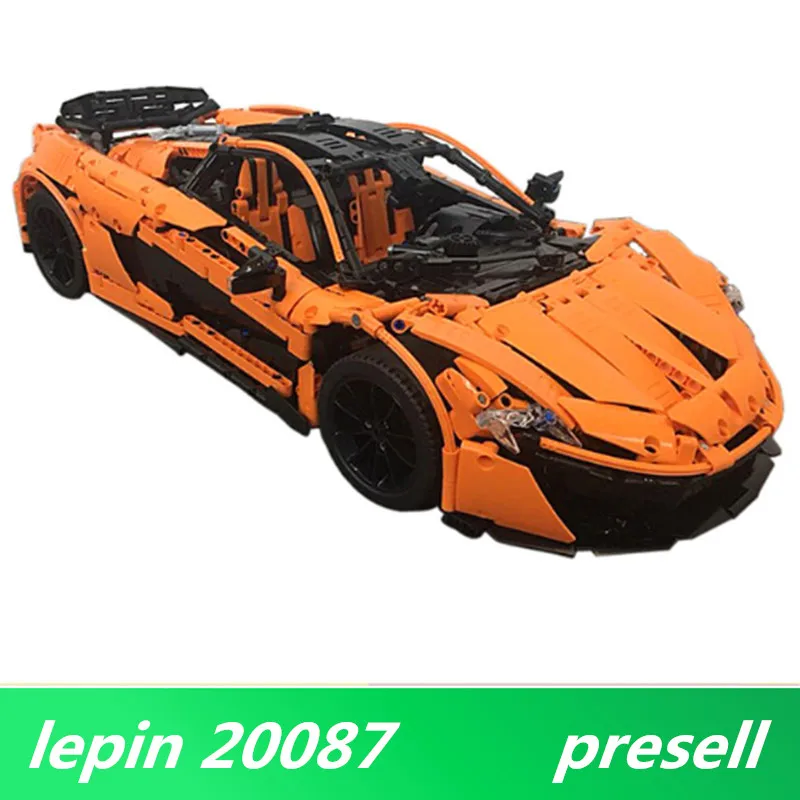 

Lepin 20087 lepin Technic Toys The MOC-16915 Orange Super Racing Car Set Building Blocks Bricks Toys Car Model Christmas Gifts
