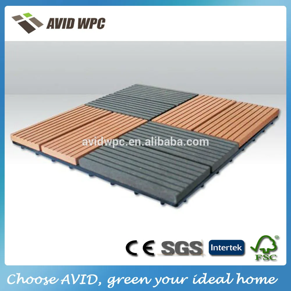 Good quality waterproof wpc decking tile 30X30tile AliExpress