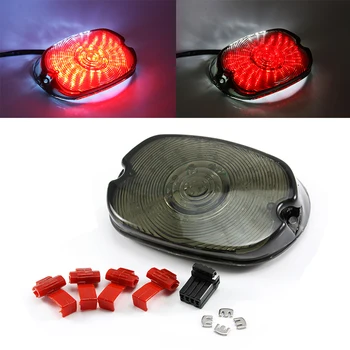 

Neverland Motorcycle Smoke Motor LED Tail Brake Light For Harley 96-08 Sportster Softail Low Rider 99 Plastic D25