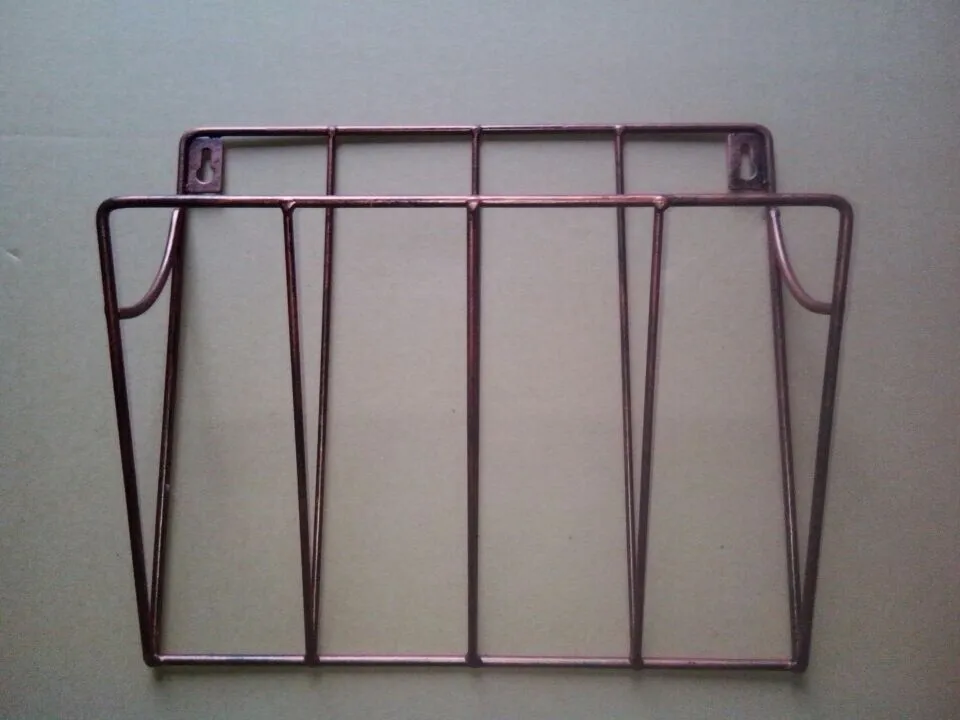 الأوروبية الأسلاك المعدنية مجلة رف الحمام منظم رف الحائط رف صحف منظم الملفات رف 28x9x25 سنتيمتر