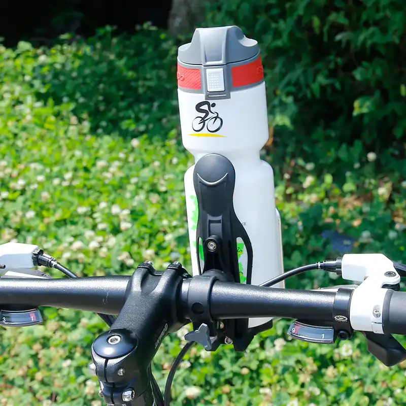 Portabidon Bicicleta,Rotaci/ón de 360 Grados Soporte para Botella Universal Portavasos para Moto Bicicleta MTB Cochecito Carrito/ Bebe