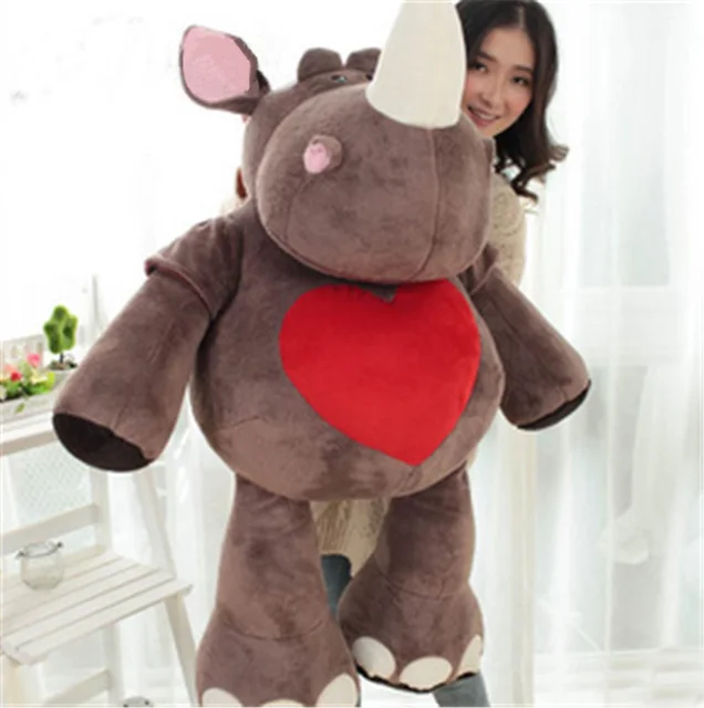 large stuffed rhino