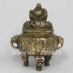 

CHINESE HANDWORK BUDDHA COPPER INCENSE BURNER